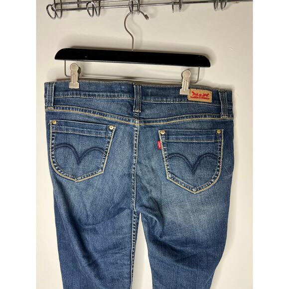 Levi's 524 Too Superlow Women's Tapered Raw Bottom Jeans ~ Size 15 M - Picture 5 of 7
